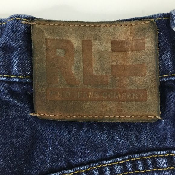 Vintage Polo Ralph Lauren Men's Loose Fit Jeans Size 32x30 Dark Wash Straight - Picture 8 of 11